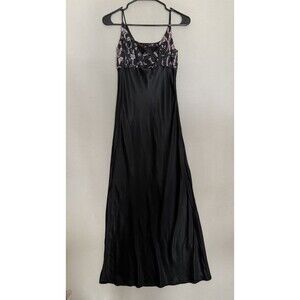 Vintage Y2K Rampage Velvet Burnout Slip Dress Sz 5 Whimsygoth Womens Night Promo
